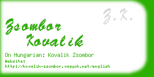 zsombor kovalik business card